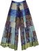 Sapphire Fairy Tale Patchwork Split Skirt Pant