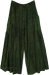 Exquisite Emerald Patchwork Wide Leg Boho Pants