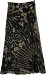Black Sand Hand Dyed Tie-Dye Stretchy Maxi Skirt