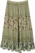 Sage Reverie Multi-Panel Boho Maxi Skirt