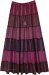 Dreamy Purple Sunset Cotton Panels Maxi Skirt
