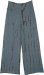 Slate Blue Tie Dye Straight Gauze Cotton Pants