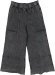 Charcoal Terry Knit Pants with Cargo Pockets