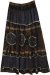 Deep Brown Tie Dye Georgette Maxi Skirt