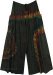Forest Flame Tie-Dye Cotton Wide Pants
