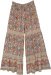 Sun-Washed Orange Tiered Lace Boho Palazzos