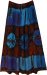 Sapphire Ember Tie Dye Flowy Maxi Skirt