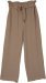 Oat Dune Paperbag Straight Leg Pants