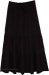 Obsidian Lace Tiered Cotton Maxi Skirt