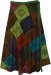 Moss Trail Patchwork Long Wrap Around Skirt