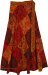 Mushroom Patchwork Long Wrap Around Skirt