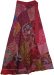 Burgundy Pink Hippie Wrap Skirt Cotton Wrap For Summer