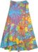 Petite Wrap Around Summer Cotton Skirt in Hippie Tie Dye
