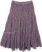 Empress Lavender Hippie Full Crochet Skirt Cotton