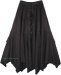 Coal Black Medieval Renaissance Western Chic Skirt