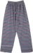 Blue Toned Multicolored Unisex Boho Pajama Pants