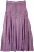 Stonewashed Lilac Rodeo Western Style Long Skirt