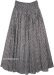 Dusty Boho Cotton Maxi Full Skirt with Smocked Waist