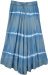 Stone Blue Acid Wash Tie Dye Skirt in Rayon