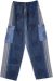 Stonewashed Blue Thick Cotton Unisex Hippie Trousers