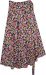 Cheerful Heavy Floral Wrap Around Rayon Skirt