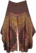 Choco Truffle Tie Dye Swirl Boho Side Slit Pants