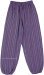 Purple Striped Cotton Harem Pants with Pockets