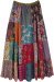 Earthen Garden Printed Patchwork Maxi Cotton Skirt