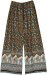 Ethnic Elephant and Floral Printed Wide Leg Palazzo Pants
