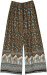 Ethnic Elephant and Floral Printed Wide Leg Palazzo Pants