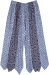 Blue Pottery Geometric Wide Leg Gaucho Pants