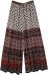 Rouge Wide Leg Palazzo Pants with Ethnic indian Print