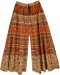Orange Choco Wide Leg Hippie Palazzo Pants