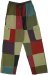 Green Adventure Bohemian Patchwork Box Pocket Pants