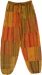 Beauty Flames Striped Patchwork Harem Pants