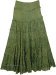 Moroccan Mint Tinsel Cotton Ombre Green Skirt