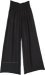 Soft Black Flowy Wide Leg Pants