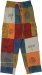 Sadhuram Patchwork Pants with Hippie Stamps