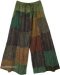 Mixed Herb Patchwork Wide Leg Festival Pants