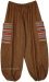 Assisi Brown Harem Pants with Hippie Pockets