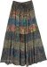 Emerald Mosaic Multi Panel Maxi Long Skirt