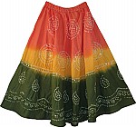 Ethnic Indian Cotton Long Skirt