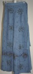 Bohemian Boho Gypsy Long Blue Wrap Around Skirt 