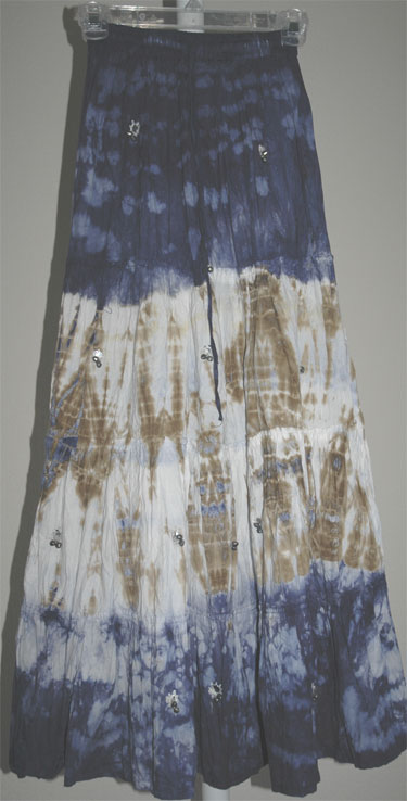 Bohemian Boho Tie Dye Skirt 