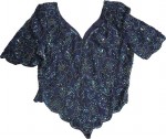 Exquisite  Women`s Beaded Top/Shirt