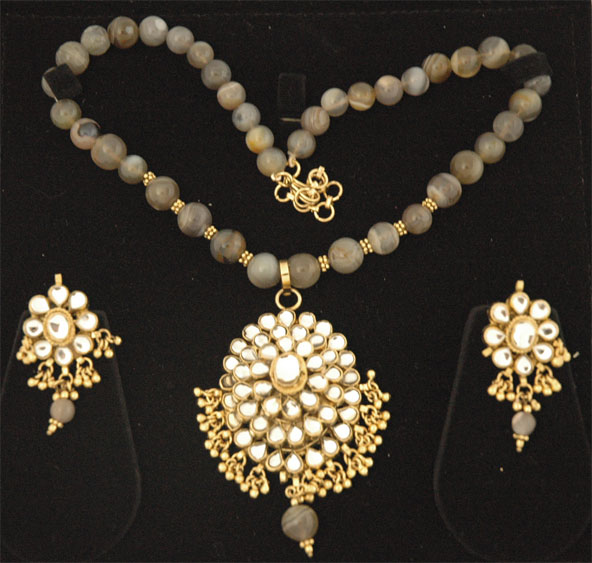 Ethnic Western Kundan Set with Stones