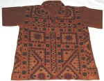 Bohemian Gypsy Embroidered Mirrorwork Shirt 