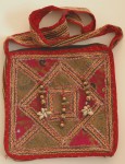 Bohemian Hand Embroidered Shoulder Bag with Mirrors