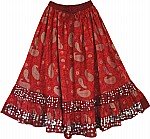 Thunderbird Paisley Long Skirt