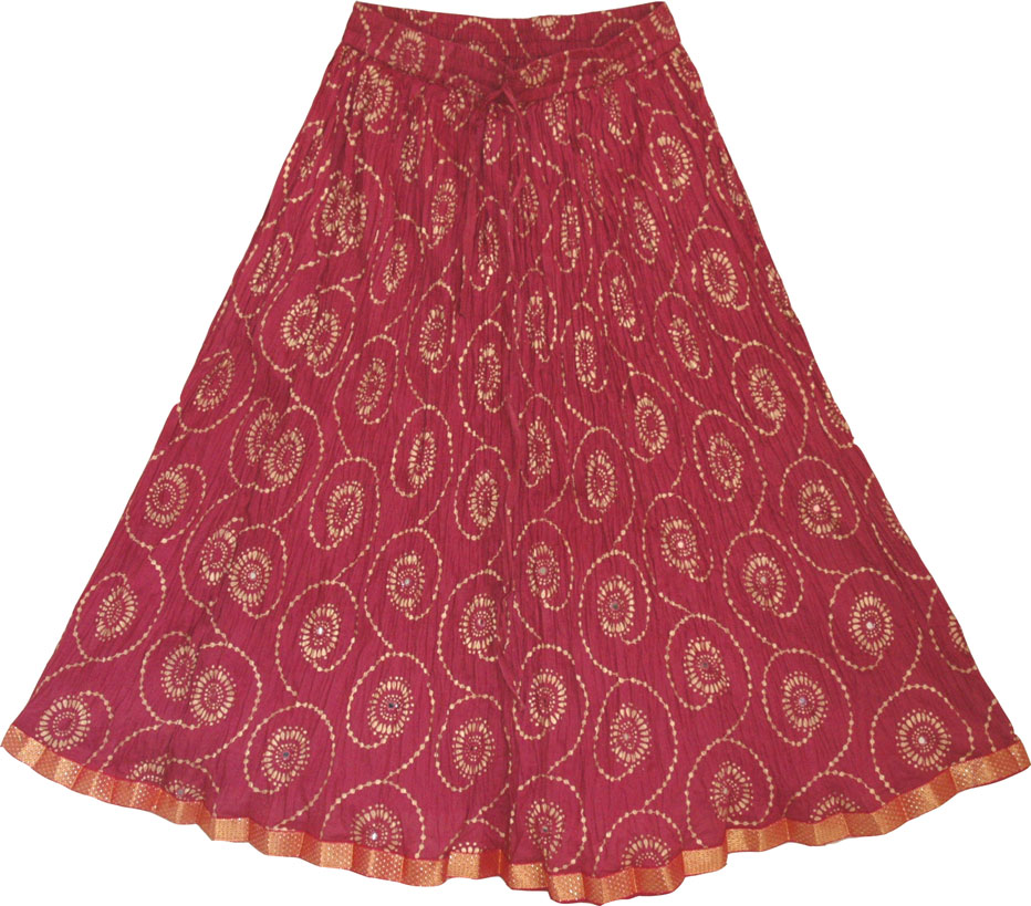Flushed Chakra Ethnic Skirt